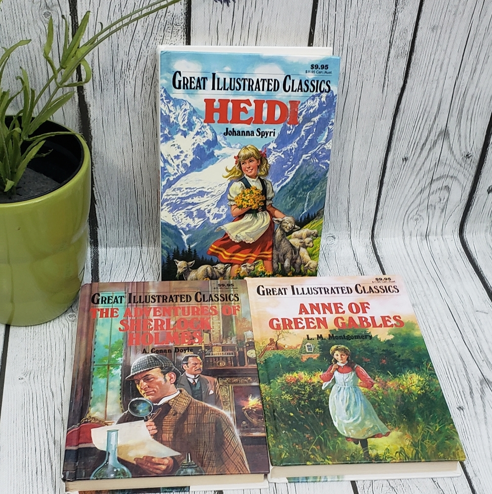 Lot of 3  Great Illustrated Classics Children's Story Books